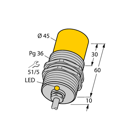 Czujnik indukcyjny NI25-G47-AP4X - Turck