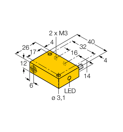Czujnik indukcyjny BI2-Q12-AZ31X - Turck