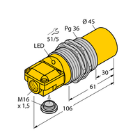 Czujnik indukcyjny NI40-G47SR-VP4X2 - Turck