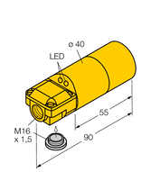 Czujnik indukcyjny NI20-K40SR-FZ3X2 - Turck