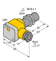 Czujnik indukcyjny BI5-EG18SK-Y1X - Turck