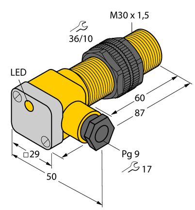 Czujnik indukcyjny BI10-P30SK-AP6X - Turck