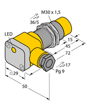 Czujnik indukcyjny NI15-G30SK-Y1X - Turck