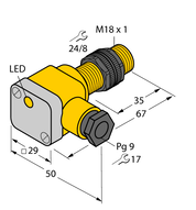 Czujnik indukcyjny BI5-P18SK-Y1X - Turck