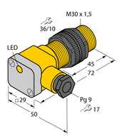 Czujnik indukcyjny BI10-P30SK-Y1X - Turck
