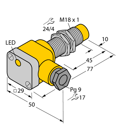 Czujnik indukcyjny NI10-G18SK-AP6X - Turck