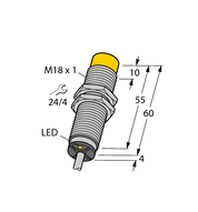 Czujnik indukcyjny NI8-M18-AZ3X - Turck