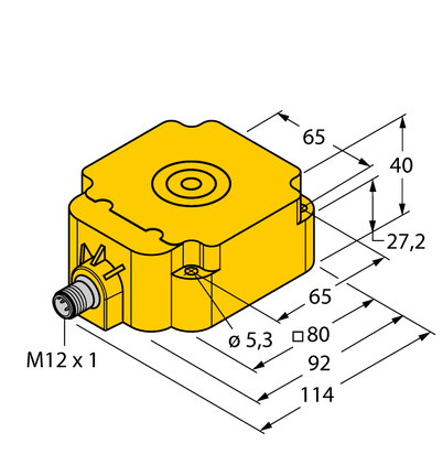 Czujnik indukcyjny NI50-Q80-LIU-H1141 - Turck