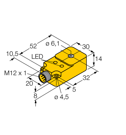 Czujnik indukcyjny BI6R-Q14-AP6X2-H1141 - Turck