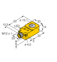 Czujnik indukcyjny BI15R-Q14-AN6X2-H1141 - Turck