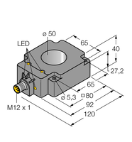 Czujnik indukcyjny BI50R-Q80-AP6X2-H1141 - Turck