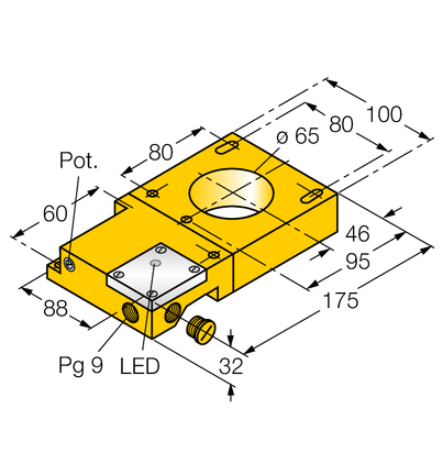Czujnik indukcyjny NI65R-S32SR-VP44X - Turck