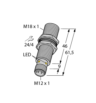 Czujnik indukcyjny BI8U-M18M-VP6X-H1141 - Turck