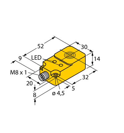 Czujnik indukcyjny BI10-Q14-AP68X2LD-V1131 - Turck