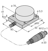 Czujnik indukcyjny NI40-CQ80/S1102 5M - Turck