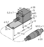 Czujnik indukcyjny NI25-CQP40/S1102 5M - Turck