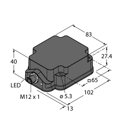 Czujnik indukcyjny NI75U-Q80WD-VP6X2-H1141 - Turck