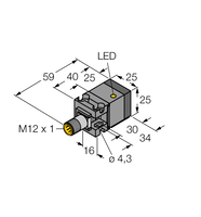 Czujnik indukcyjny BI10U-CA25-AP6X2-H1141 - Turck