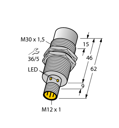 Czujnik indukcyjny NI30U-EM30WD-AN6X-H1141 - Turck
