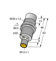 Czujnik indukcyjny NI30U-EM30WD-VP6X-H1141 - Turck