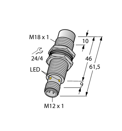 Czujnik indukcyjny NI15U-EM18MWD-VP6X-H1141 - Turck