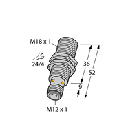 Czujnik indukcyjny BI8U-EM18WD-VP6X-H1141/3GD - Turck