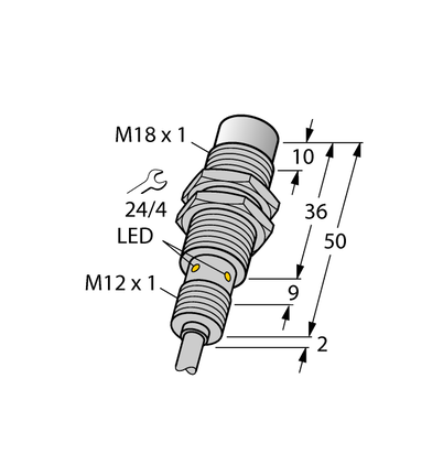 Czujnik indukcyjny NI15U-EM18WD-AN6X - Turck