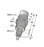 Czujnik indukcyjny NI30U-EM30WD-AP6X - Turck