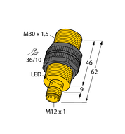 Czujnik indukcyjny BI10U-S30-AN6X-H1141 - Turck