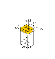 Czujnik indukcyjny BI1-Q6.5-AN6 - Turck