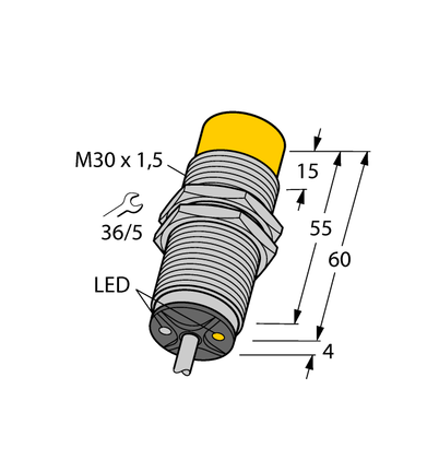 Czujnik indukcyjny NI20U-M30-ADZ30X2 - Turck
