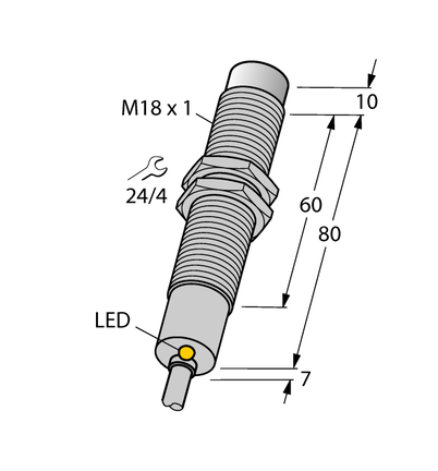 Czujnik indukcyjny NI8-M18-AP6X/S120 - Turck