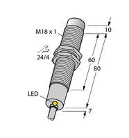 Czujnik indukcyjny NI8-M18-AZ3X/S120 - Turck