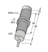 Czujnik indukcyjny NI15-M30-AZ3X/S120 - Turck