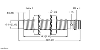 Czujnik indukcyjny NI3-EG08-AP6X-V1131 - Turck