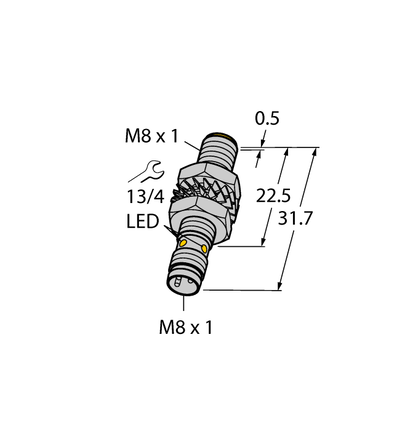 Czujnik indukcyjny BI2-M08K-AN6X-V1131 - Turck