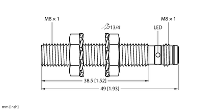 Czujnik indukcyjny BI2-EG08-AN6X-V1131 - Turck