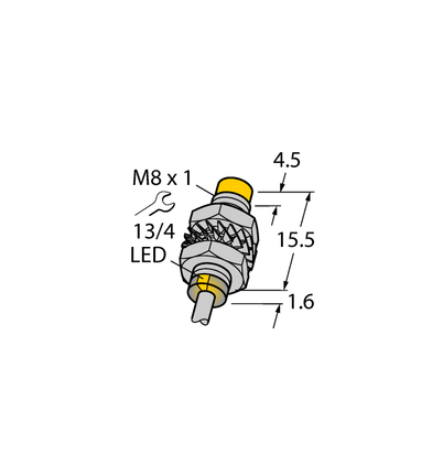 Czujnik indukcyjny NI5-M08KK-AN6X - Turck