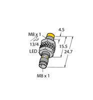 Czujnik indukcyjny NI5-M08KK-AN6X-V1131 - Turck