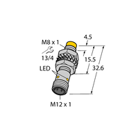 Czujnik indukcyjny NI5-M08KK-AN6X-H1341 - Turck