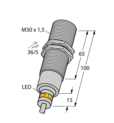 Czujnik indukcyjny BI10-EM30D-VP6X/S120 - Turck