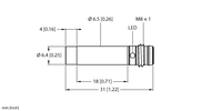 Czujnik indukcyjny NI3-EH6.5K-AN6X-V1131 - Turck