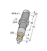 Czujnik indukcyjny NI7-EM18WD-AP6X/S929 - Turck