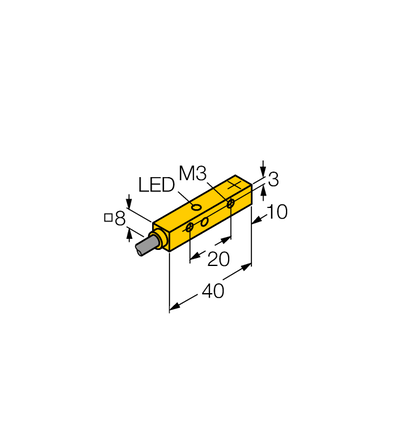 Czujnik indukcyjny NI4U-Q8SE-AP6X - Turck