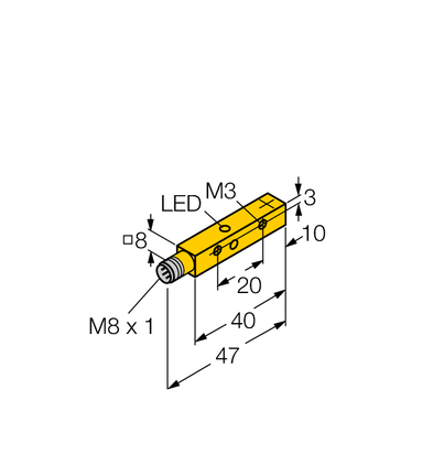 Czujnik indukcyjny NI4U-Q8SE-AN6X-V1131 - Turck