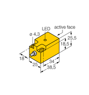 Czujnik indukcyjny NI10-Q25-AP6X - Turck