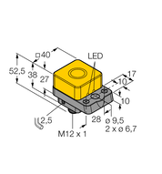 Czujnik indukcyjny NI22U-Q40-AP6X2-H1141 - Turck