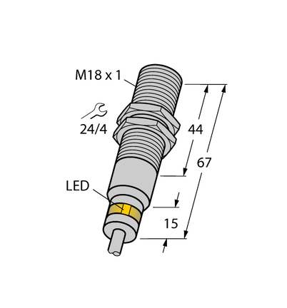 Czujnik indukcyjny BI5-EM18WD-AP6X/S929 - Turck