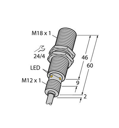 Czujnik indukcyjny BI8U-EM18MWD-VP6X - Turck