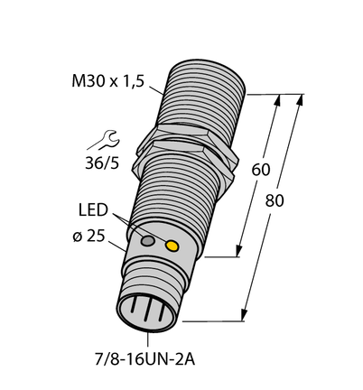 Czujnik indukcyjny BI10U-G30-ADZ30X2-B1131 - Turck